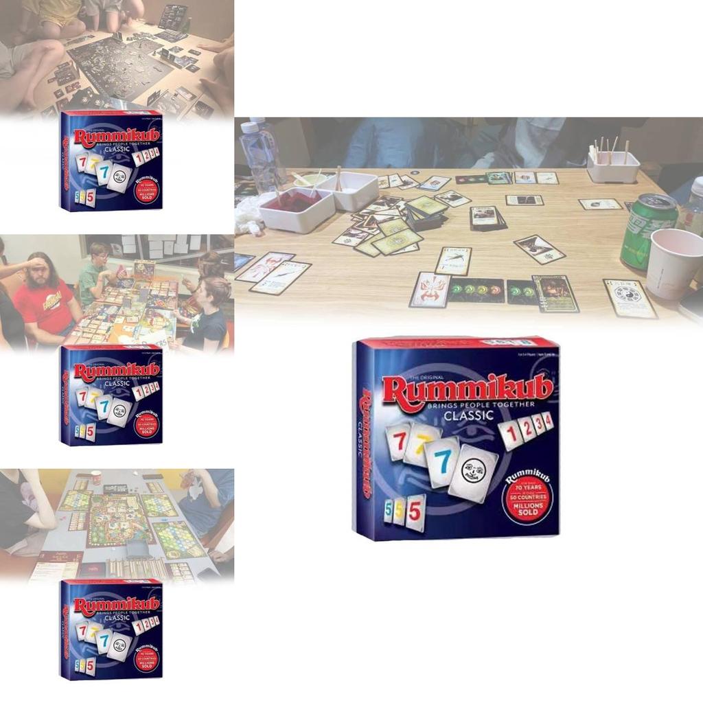 Classic Israeli Mahjong English Board Games Colorful Durable Plastic Tiles Set