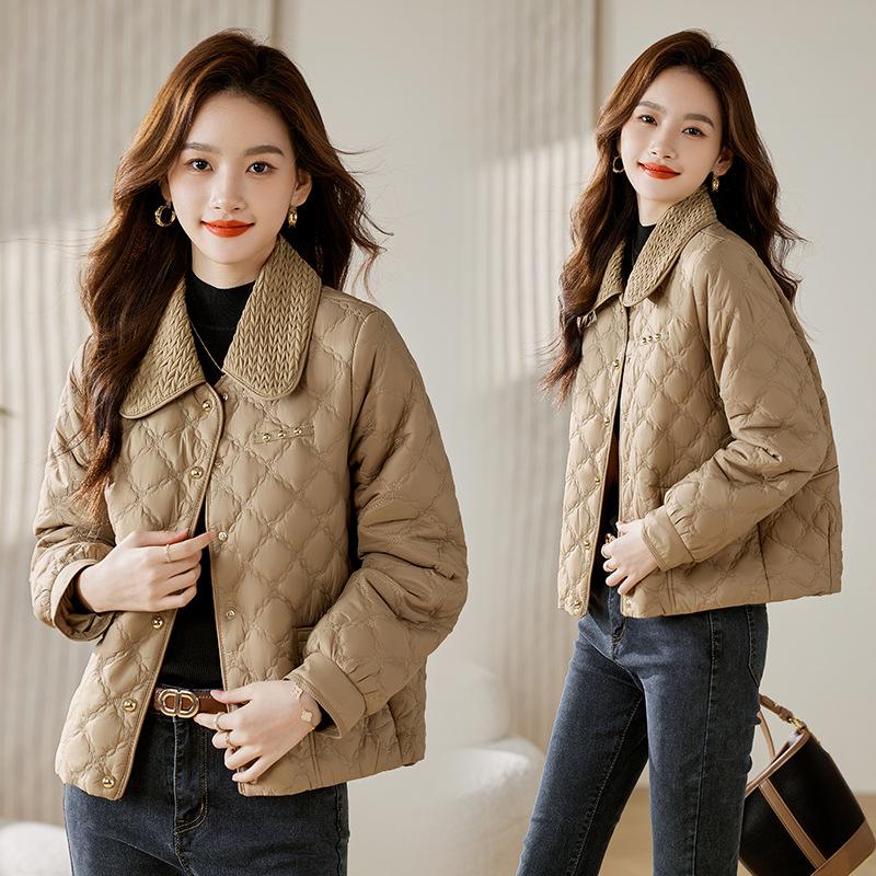 Women's Short Winter New Style Small Fragrance Style Thin Cotton Jacket Small Cotton Jacket