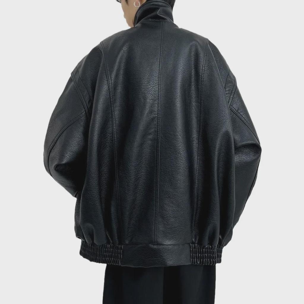 Мужская ретро-куртка пилота из искусственной кожи в американском стиле, утолщенная, короткая, для весны и осени – модный бренд высокого класса.