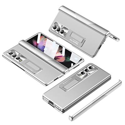 Портативный чехол для мобильного телефона с подставкой для Samsung Galaxy Z Fold4 Fold 4 5g Fold3 Zfold4 Fold 3, передние стеклянные пленочные чехлы