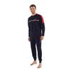 БАЗА. Polo Assn. Хлопковый мужской пижамный костюм с нулевым воротником и длинными рукавами