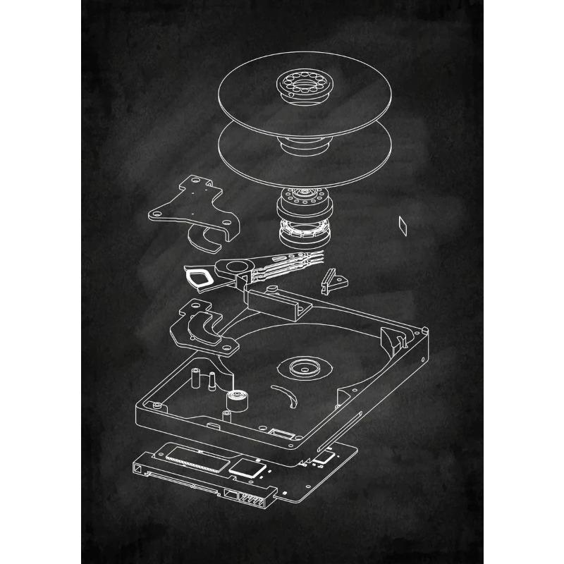 Постер-чертеж первого iPhone, печать на холсте, iPhone в 2007 году, чертеж, настенный декор, современный магазин связи, настенное искусство для дома