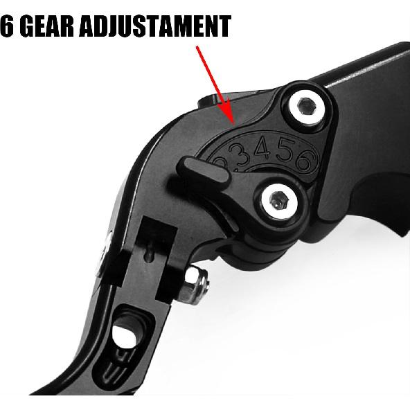 CHIFUN Brake Lever and Clutch Lever Set Replacement for Yamaha YZF R6 1999-2004 R1 2002-2003 Aluminum Motorcycle Handlebar Lever Foldable Length