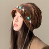 Ethnic Style Beanies Cap Korean Style Pullover Hats Fashion Y2k Baggy Cap  Women