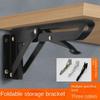 Space Saving Folding Shelf Bracket Stainless Steel Wall Mount Shelf Wall Mounted Support Furniture