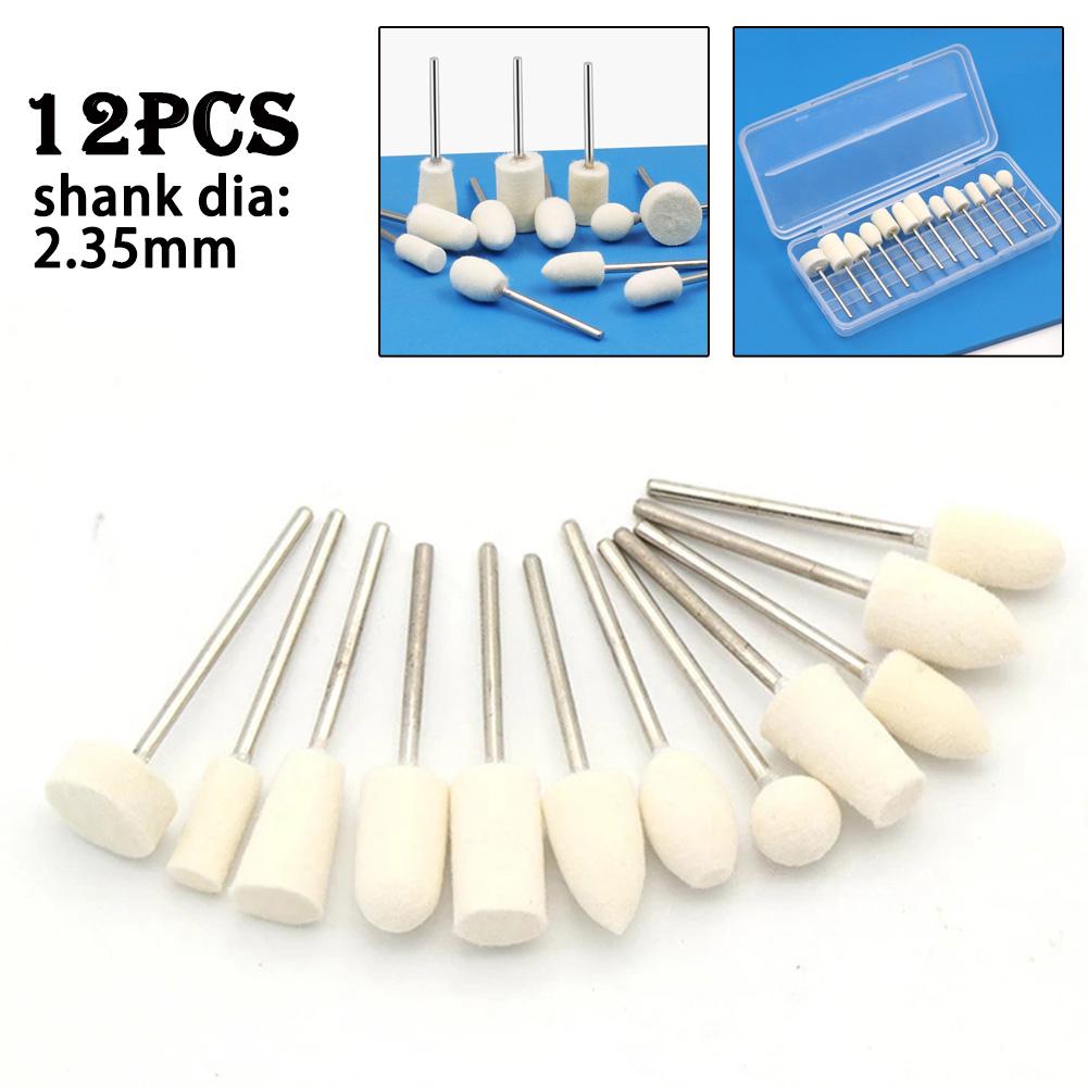 Grinding Head Polishing Wheels Garden Home White Silver 2.35mm Accessories Buffing Parts Polishing Replacement