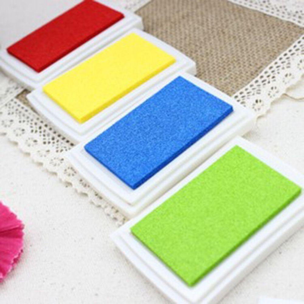 DIY Этикетка Многоцветный Резиновый Штамп Подушка для Рукоделия Ткань Масло На Основе Чернил