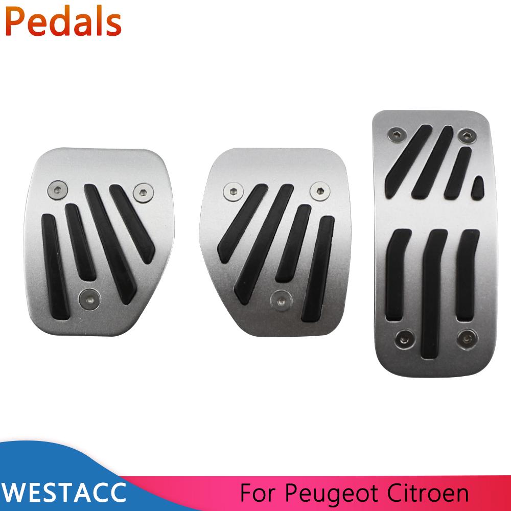 Car Pedals for PEUGEOT 207 301 307 208 2008 308 408 Cc for CITROEN C3 C4 DS 3 4 6 DS3 DS4 DS6 Acceleraotr Brake Rest Pedal