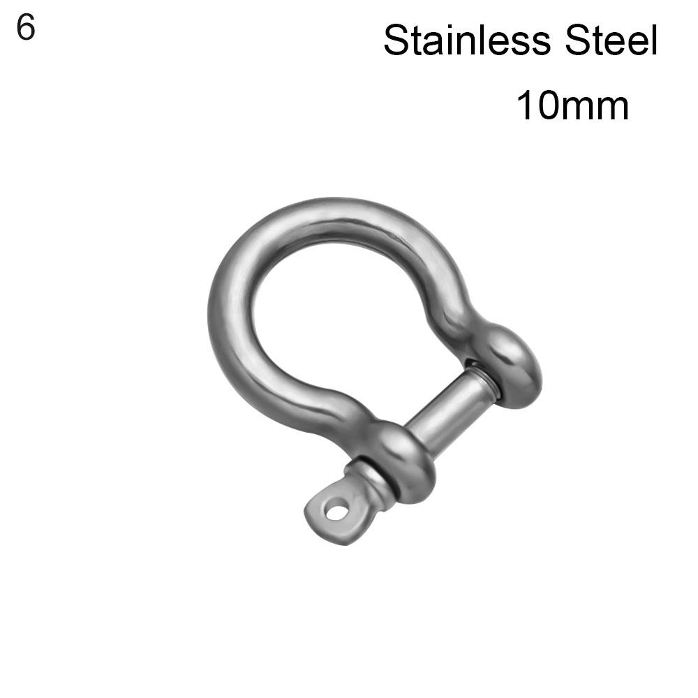Пряжки из нержавеющей стали, скобы, брелок, твердый латунный карабин, брелок, крючок, кольцо для ключей, скобы в форме буквы D