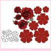 6 шт. Новые штампы 3D Роза Цветок Вырубные штампы Трафареты Скрапбукинг Тиснение DIY Поделки Бумажные открытки Декор альбома Металлические штампы Вырезать