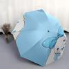 1pc rabbit bow umbrella automatic open/close, 8-Rib Durable Frame, Compact Folding Design, Ideal Birthday/Holiday Gift  1124A