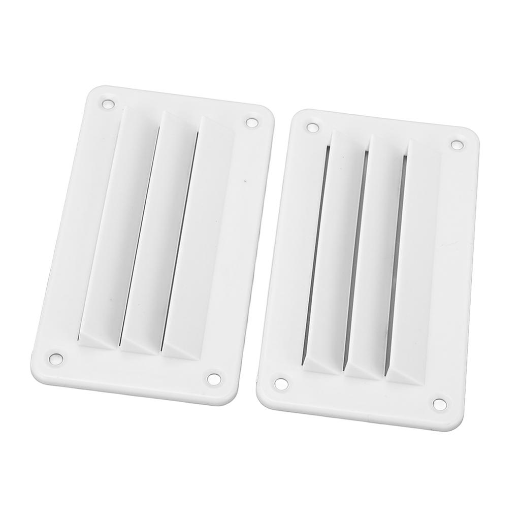 2pcs RV Vent Louver Professional Bathroom Ventilation Outlet Grille Louver for Boat Yacht Home