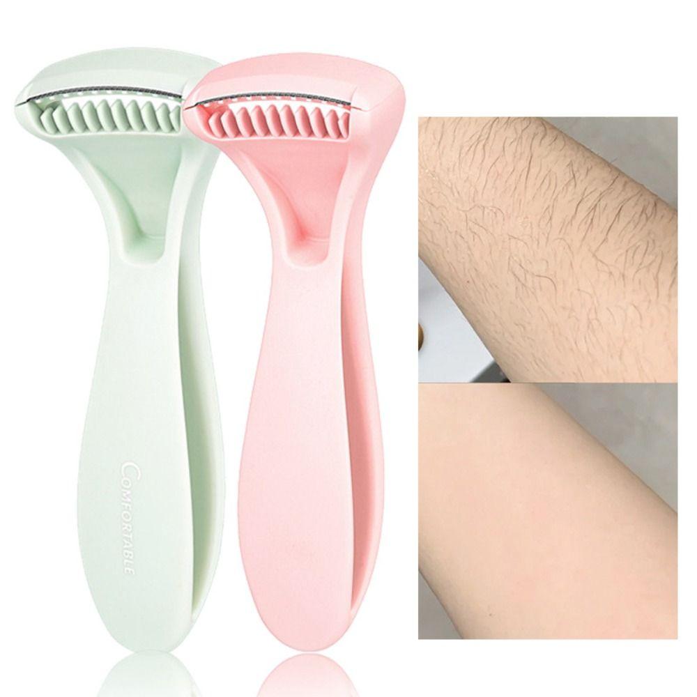 Светлый цвет Треугольник Удаление волос Неиндукционный триммер для ног Бритье волос на теле