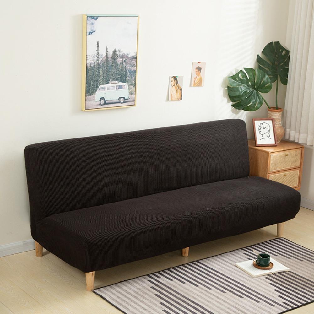 Removable Futon Sofa Cover Elastic Bench Cover Household Armless Sofa Slipcover  Home