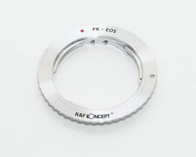 Адаптер крепления Pentax EOS EF с салфеткой для протирки объектива для Full K&F PK-CANON (Не размер) пк-эф (КФЭФ)