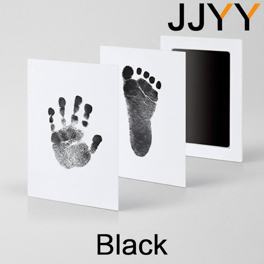 DIY Handprint and Footprint Kit with Ink Pads and Photo Frame for Toddlers Baby Shower Gift Safe Clean Souvenir Accessories