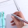 4pcs 5 in 1 Multicolor Retractable Pen 1 Automatic Pencil Press Roller Ball Pen  School