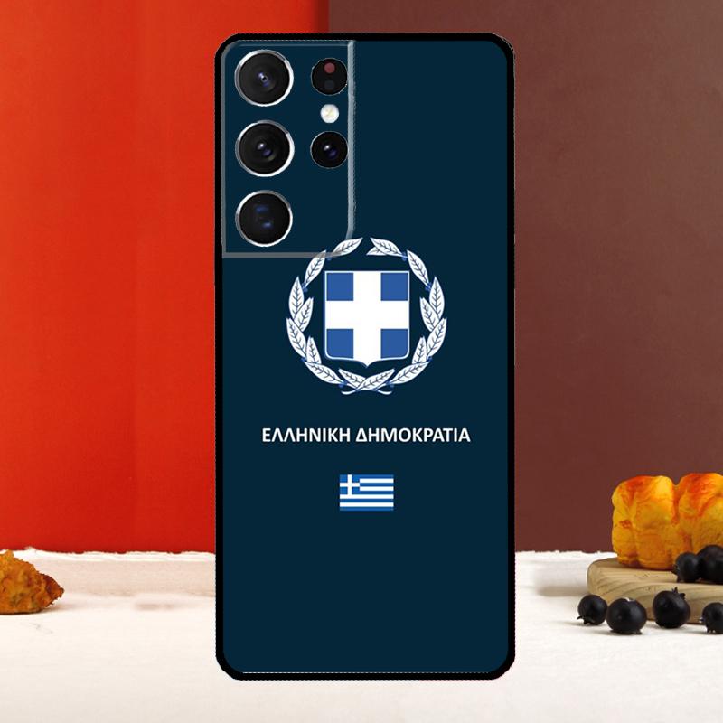 Греция Греческий флаг Чехол для Samsung Galaxy S23 S22 S21 Ultra Plus S20 FE Note 10 S9 S10 Plus Note 20 Ultra Чехол