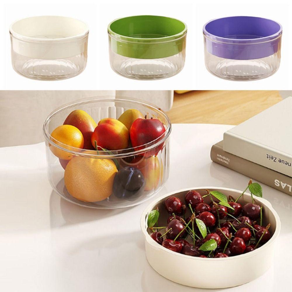 Double Layer Vegetable Washing Basket Large Capacity Drain Basket Fruit Washing Basket Living Room