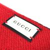 GUCCI BE LOVED Logo Scarf fringe Scarf wool Black/Red