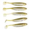 5PCS 3.94 Inches Swim Shad Baits PVC Artificial Fish Lures Paddle Tail Swimbaits  for Anglers