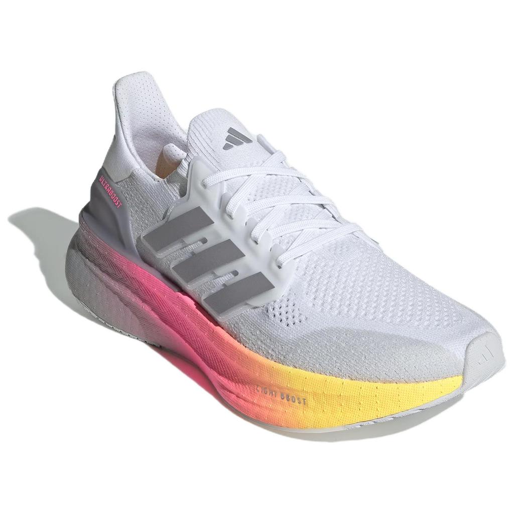 Adidas UltraBoost 5 белые Lucid розовые мужские кроссовки Cloud-White Glory-Grey ID8810