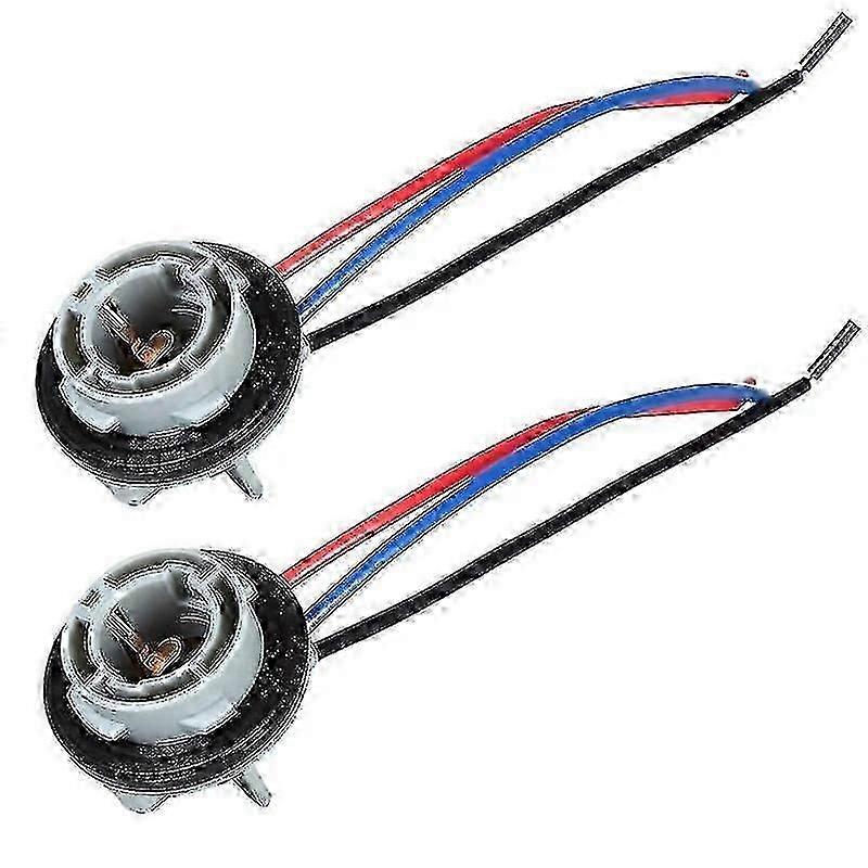2pcs Bay15d 1157 Car Brake Light Lamp Holder P21/5w Adapter Base