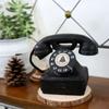 Resin Art Decorative Phone Ornaments Handmade Retro Telephone Ornaments Telephone Model  Office