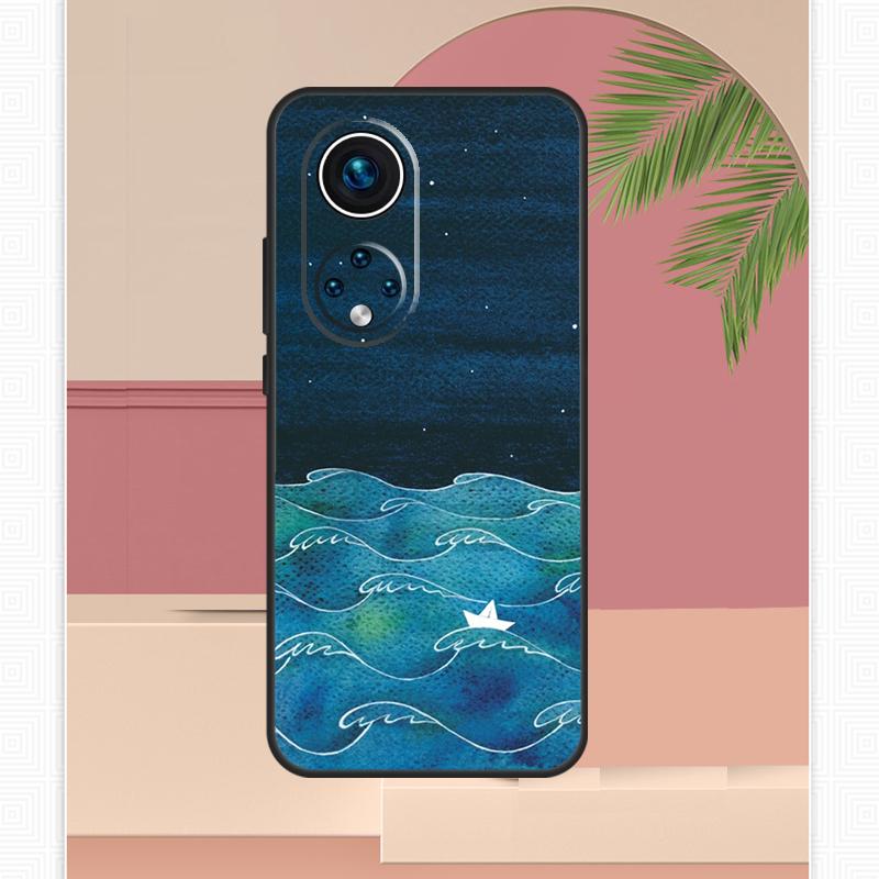 Морские волны парусник Чехол для Honor Magic 7 Lite 5 6 8 Pro Honor 400 200 X9c X9b X9a X8b X8a X8c 50 70 90 Чехол
