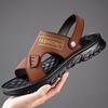 Мужские мягкие сандалии, нескользящие тапочки, повседневная и износостойкая пляжная обувь, мужские тапочки