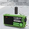 Многофункциональный FM-радио Портативный Bluetooth-динамик со светодиодным дисплеем Поддержка фонарика U-диск TF-карта AUX Дисплей времени Тексты песен