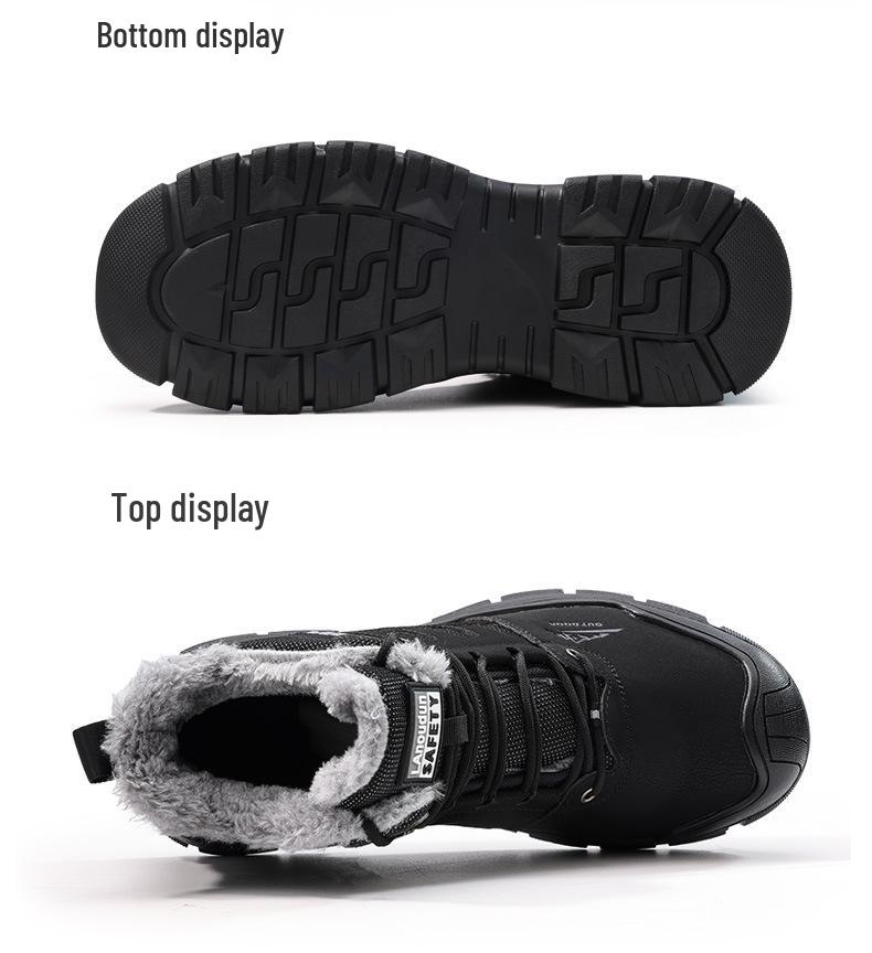 Антистатическая мужская обувь Blue Gull Shield: Удобная, Мягкая Подошва, Беспыльная Защитная Обувь для Всех Сезонов.