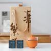 Chinese Floral Travel Tea Set with Black Tea