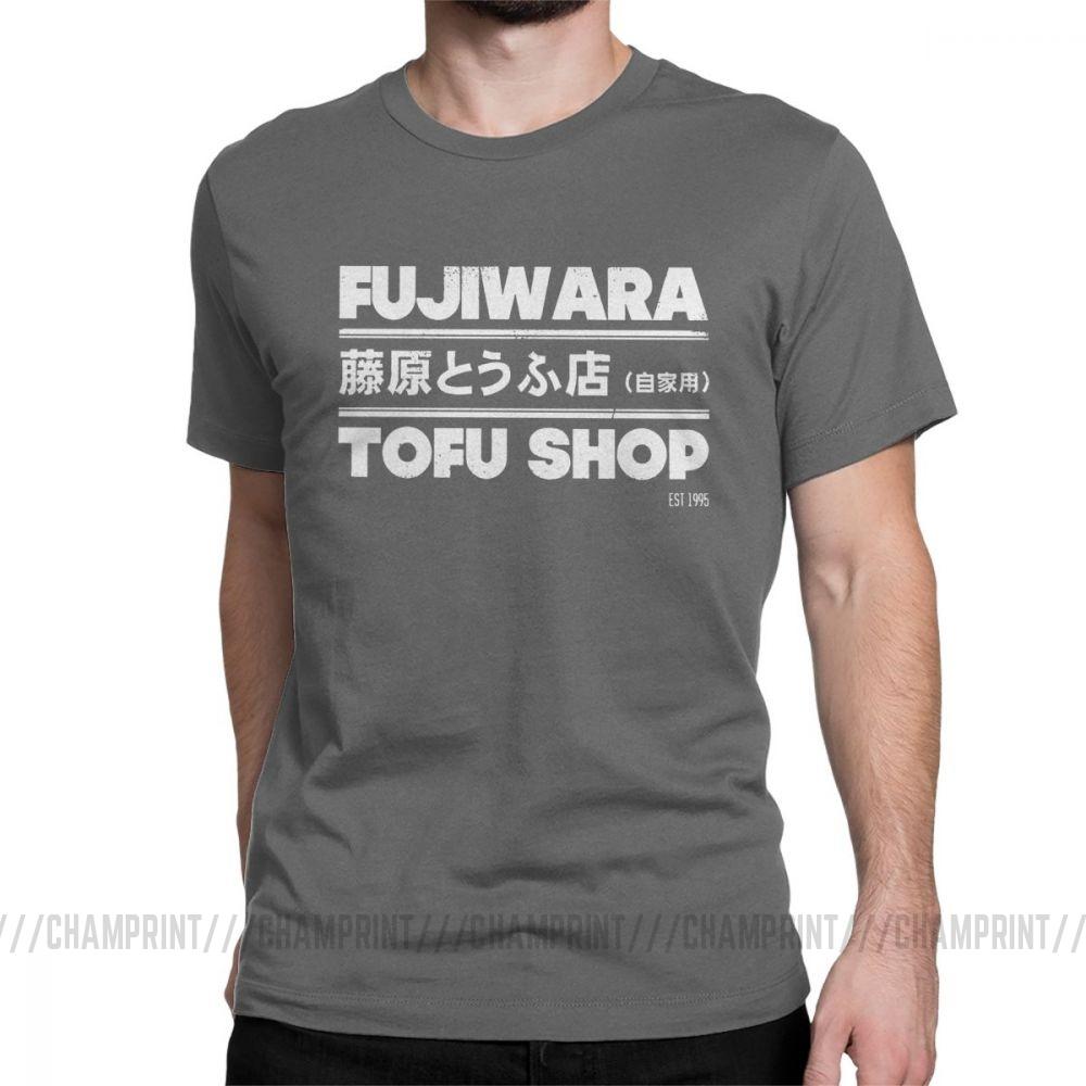 Футболки с аниме Initial D, модные футболки Fujiwara Takumi Fujiwara Tofu Shop, мужская хлопковая винтажная футболка