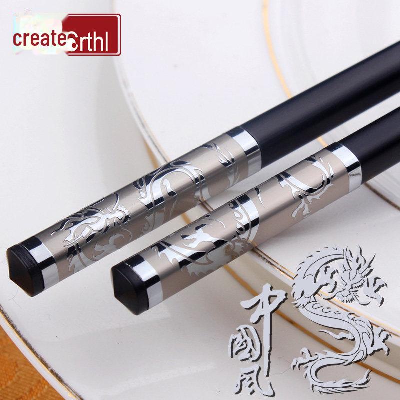 Палочки для еды из бытового сплава Chuangjian, изготовленные для отелей и ресторанов, поставляются в наборе из 10 пар из некостяного фарфора, бамбука и дерева.