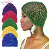 1 шт. Ажурная сетчатая crochet шапочка для волос, плетеная шапочка для волос, бонет, ночная шапочка, шапочка для сна для женщин, аксессуары для парика, головной убор для сна