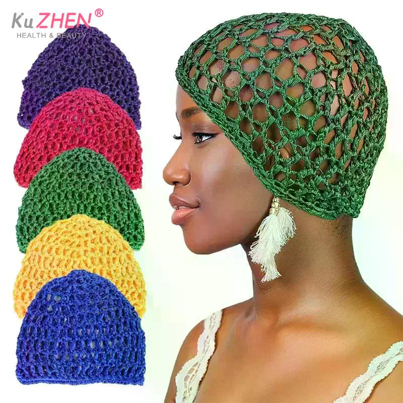 1 шт. Ажурная сетчатая crochet шапочка для волос, плетеная шапочка для волос, бонет, ночная шапочка, шапочка для сна для женщин, аксессуары для парика, головной убор для сна