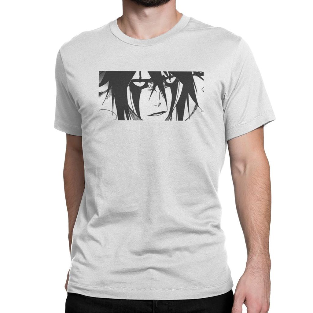 Ulquiorra Cifer Anime Bleach T Shirts Men's Cotton Funny T-Shirt Crew Neck Tee Shirt Short Sleeve Clothing 4XL 5XL 6XL