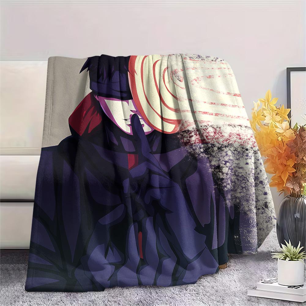 Obito Uchiha Flannel Blanket, High quality Comfortable for All Seasons, Home Decor, Warmth and Comfort