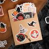 46pcs Halloween Sticker Pack DIY Material Decorative Stationery Album Diary Cup Notebook Mobile Phone Toy Scrapbook
