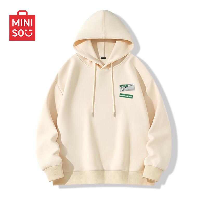 MINISO Men's Trendy Heavyweight Hooded Sweatshirt