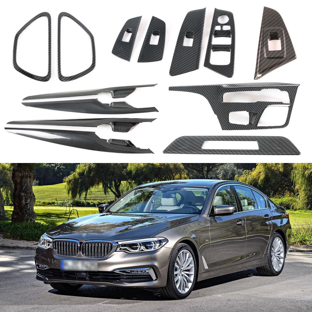 Fits 17-20 BMW 5 Series: Armrest, Door Handle, Door Trim, Gear Shift Panel, and Other Interior Trims.