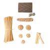 Parrot Chew Stick Natural Wood-Bird Toy with Edible Snack for Small Parrots Cage Decoration Stress Relief