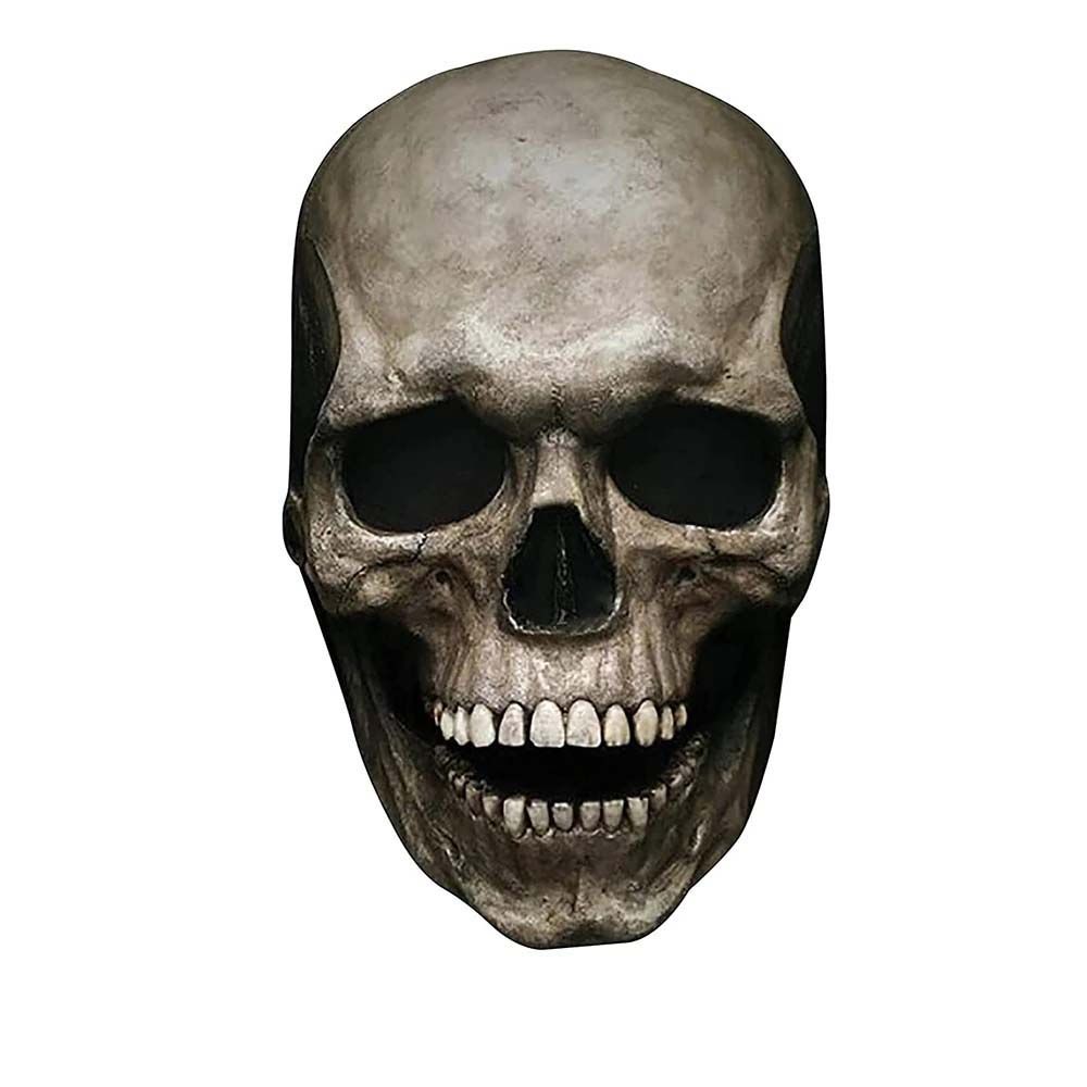 Prank Head Cover Easter Party Halloween Props Full Head Skull Skull Mask Halloween Mask Movable Jaw