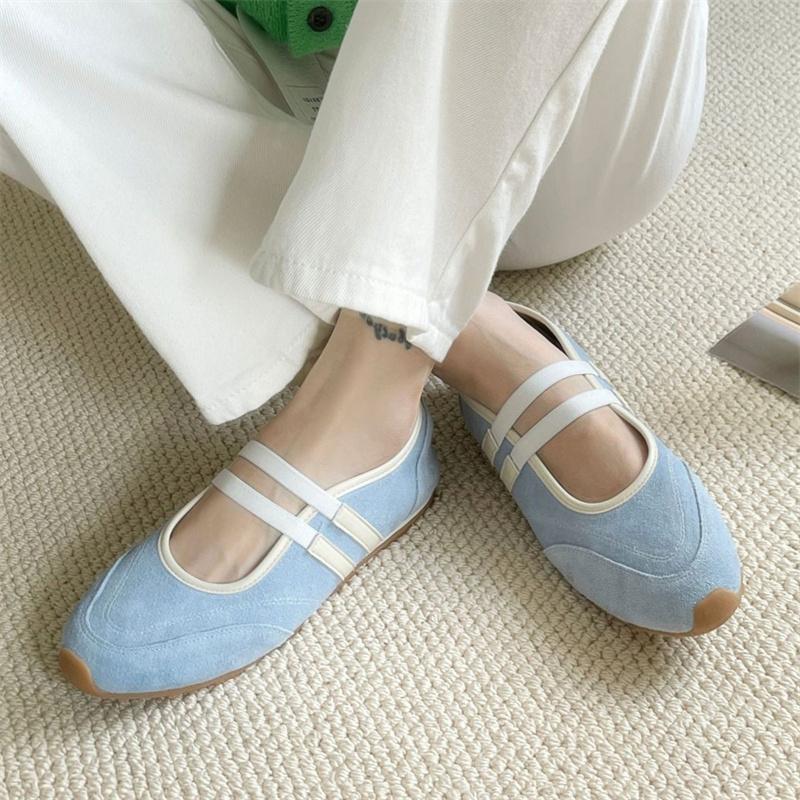 IPPEUM Балетки Квартиры Круглый Носок 2025 Новые Красные Туфли Балерины Женские