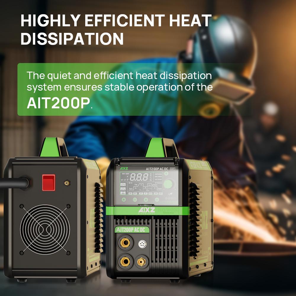 [ЕС]HITBOX Алюминиевый сварочный аппарат AIT200P ACDC TIG сварочный аппарат 5 в 1 ARC/TIG AC/TIG DC/TIG импульсный инверторный сварочный аппарат 200Amp IGBT 2T/4T TIG сварочный аппарат