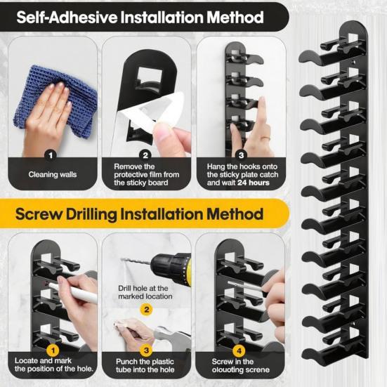 Настенный держатель для бейсбольных кепок Организатор для шляп Вмещает до 10 кепок Компактный держатель для кепок Вешалка для кепок на дверь Шкаф Спальня Общежитие