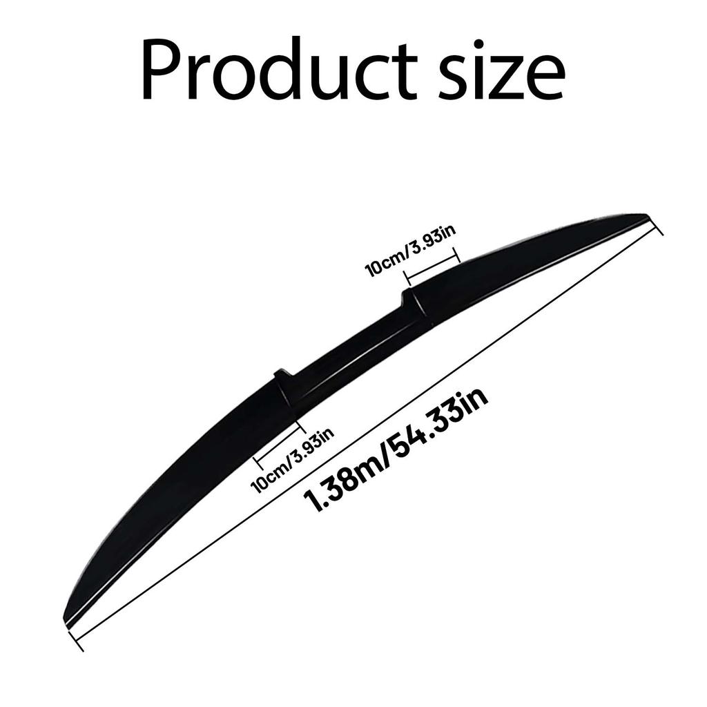 Универсальный 3-компонентный комплект спойлера на задний багажник автомобиля, DIY PU мягкий пластиковый резиновый лип-спойлер, для стайлинга кузова и устойчивости