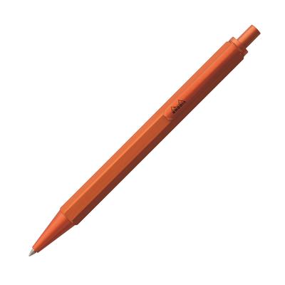 Шариковая ручка Rhodia Script, 0,7 мм, Шестигранный корпус, Алюминиевый корпус, Матовое покрытие, Масляные чернила низкой вязкости, Оранжевый, RHODIA cf9288