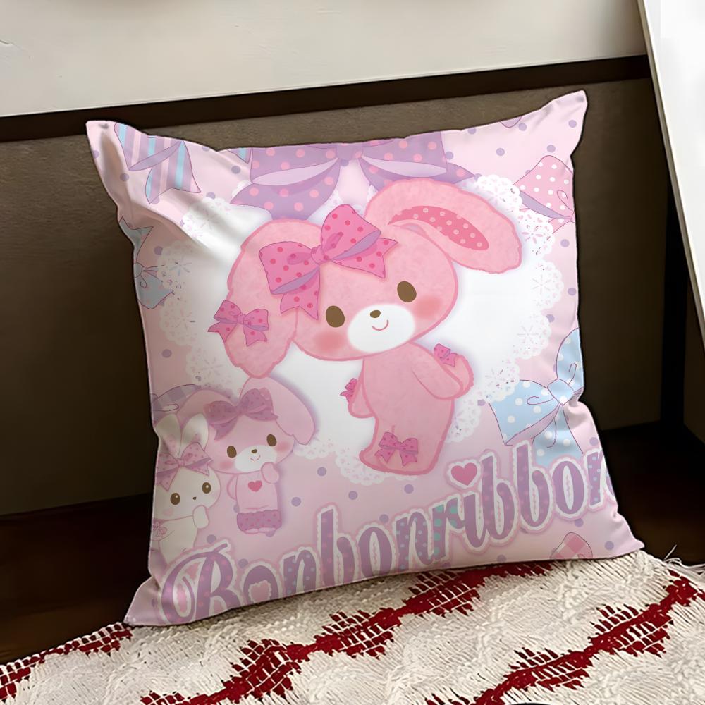 cartoon BBONBONRIBBON Cushion Cover Reversible Soft Durable Pillow Cover Home Car MultiScene Use for Daily Comfort